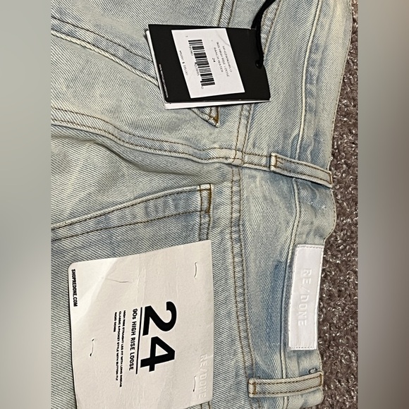 RE/DONE '90s High-Rise Loose Jeans size 24 NWT Ranch Water - Picture 4 of 7